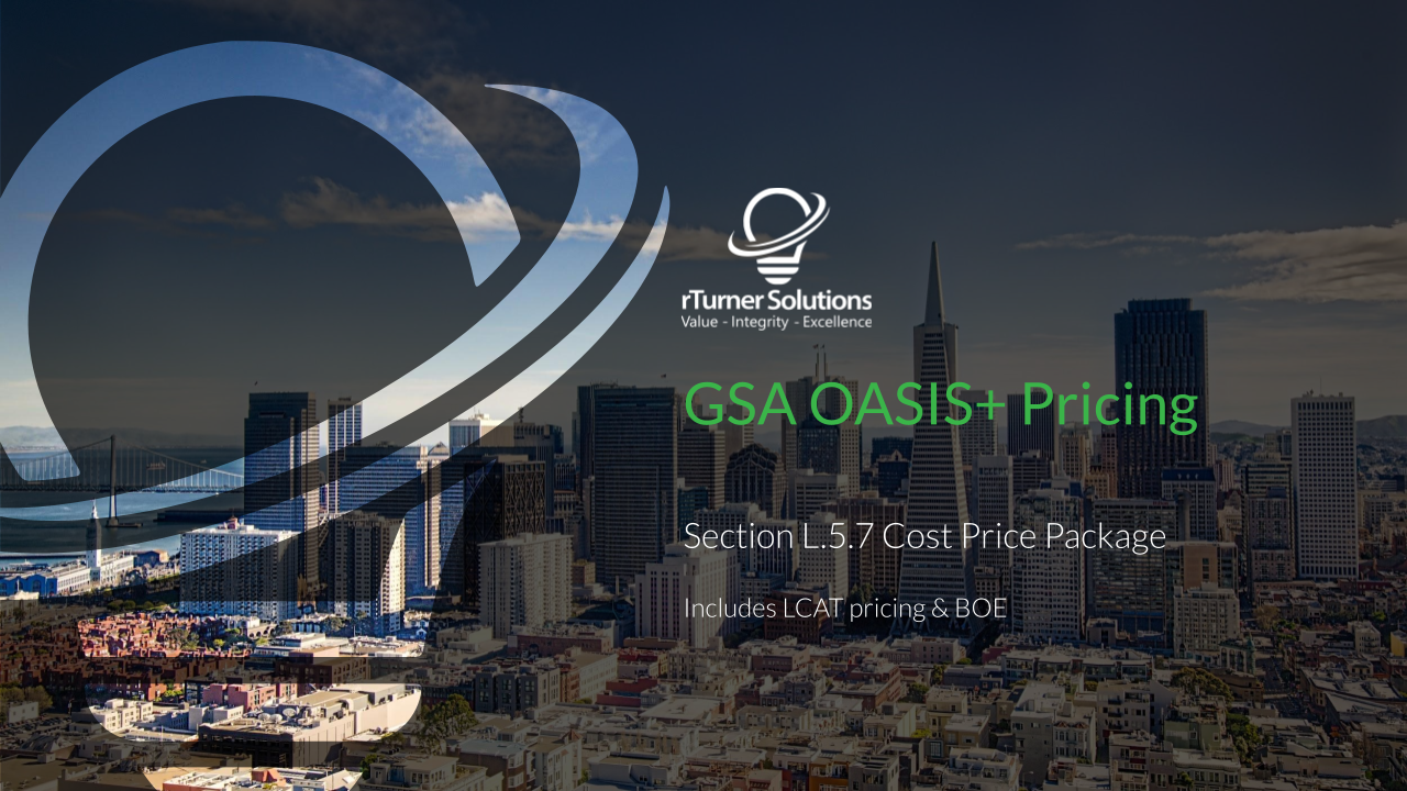 GSA OASIS+ Pricing Package