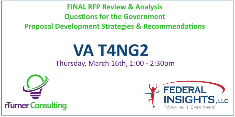 T4NG2 Final RFP Analysis , Questions for VA, Proposal Strategies