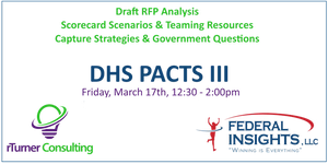 PACTS III Draft RFP Analysis , Questions for DHA, Capture Strategies